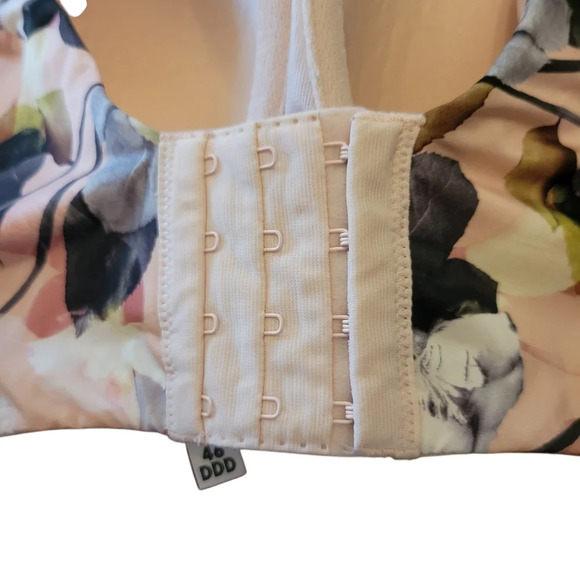 Torrid Curve Underwire Molded Cup Floral Print Bra, Women Size 46DDD - Picture 3 of 6